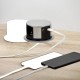 Подовжувач висувний COMFORT d-100 3 гнізда + 2USB AE-BPW3S100U-53, GTV