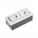 Подовжувач прямокутний SOFT 2 розетки +2USB AE-PBSUC2GS-10N білий, GTV