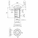 Муфта М8х24 оцинкована, SISO