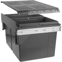 Відра для сміття PB-45-400MF-2X16-60A (мо400) на телескопічних напр. з дотягом, з кріпл. фасаду, GTV