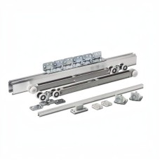 Новатор 125 D2 (2м) 125кг розсувна система для шаф (2 доводчики з металевими каретками