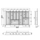 Лоток MULLER-TRAY антрацит 800мм (750х490)