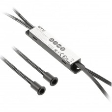 Вимикач сенсорний безконтактний AE-WBE2-20 з двома датчиками MICRO,12V/24V, 36W/72W, чорний GTV