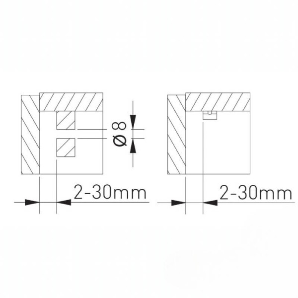 Вимикач сенсорний безконтактний AE-WBE1-20 з одним датчиком MICRO,12V/24V, 36W/72W, чорний GTV