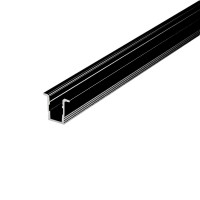 Профіль для LED-стрічки LUMINE, ВРІЗНИЙ SLIM L-3м анодов. чорний