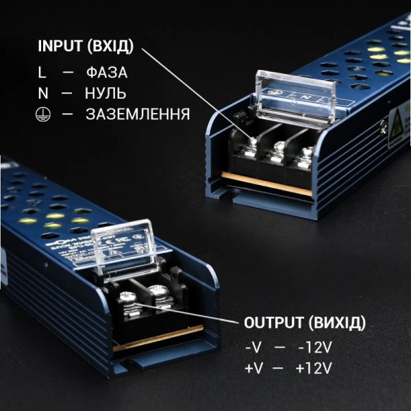 Блок живлення ВІОМ PROFESSIONAL 12V, 60W,5A
