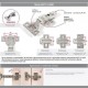 Петля REJS Soft Close 3D накладна, опорна планка Н=0