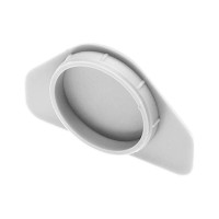 Заглушка отвору d-35мм з крильцями сіра Bi-plast