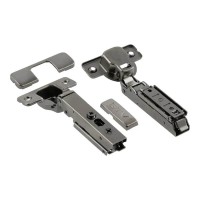 Петля GTV SOLID PLUS DCHC 3D з дотягом накладна, пряма планка ZM-DCHCB09-3DBEO чорна
