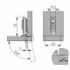 Петля GTV SOLID PLUS DCHC 3D з дотягом накладна, пряма планка ZM-DCHCB09-3DBEO чорна