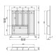 Лоток MULLER-TRAY антрацит 500мм (450х490)
