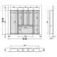 Лоток MULLER-TRAY антрацит 600мм (550х490)