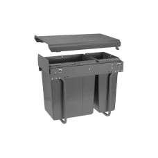 Відра для сміття, сегрегатор PB-45-002010-60A PRACTI ECO 300мм 10лх20л графіт, GTV