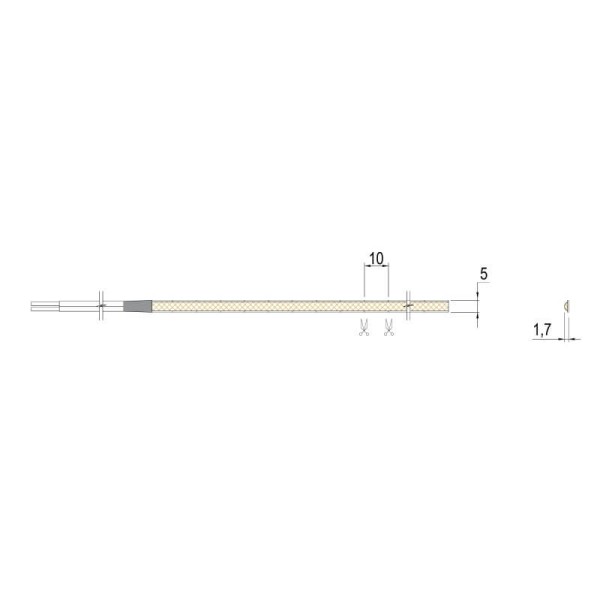 Світлодіодна LED стрічка COB SLIM 400 LEDs/м, 12V, 7W/м, IP20 (тепле світло) Lumine, 50м