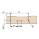 Відбійник METALLMPEX самовідштовхуючий Рush Оpen магнітий підсилений L-43мм білий