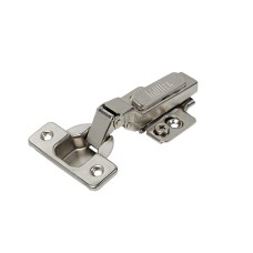Петля Clip-On, без пружини, напівнакладна 105°, нікель, 3D, Muller Profi Line
