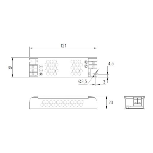 Блок живлення SMART 12V, IP20,  60W, 5,00А