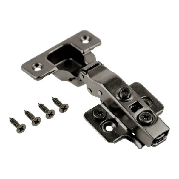 Петля GTV SILENTO PRO з дотягом 3D накладна чорна